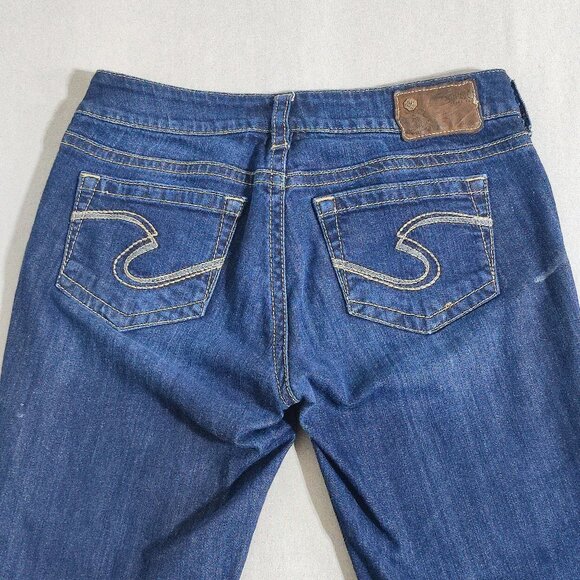 Silver Jeans women's size 28 ink blue colour Suki mid-rise bootcut - Picture 4 of 13